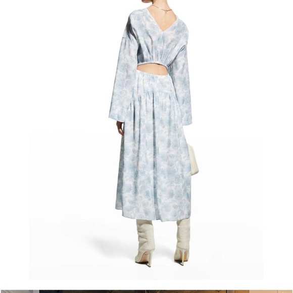 NWOT Vince Dahlia Long Sleeve Double V-Neck Dress | XL - Picture 4 of 6